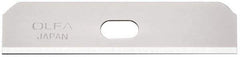 Olfa - 10 Piece Steel Safety Blade - 1-15/16" OAL - Apex Tool & Supply