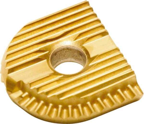 Tool-Flo - TBXR1500 ZS Grade ZS26D Carbide Milling Insert - AlTiN Finish, 0.312" Thick, 1" Inscribed Circle - Apex Tool & Supply