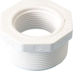 Value Collection - 2 x 1-1/4" PVC Plastic Pipe Bushing - Schedule 40, MIPT x FIPT End Connections - Apex Tool & Supply