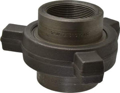 Made in USA - Size 2", Class 3,000, Forged Carbon Steel Black Pipe Lug Union - 3,000 psi, Threaded End Connection - Apex Tool & Supply