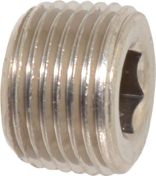 Value Collection - 3/8" Internal Pipe, Brass Countersunk Plug - MNPT - Apex Tool & Supply
