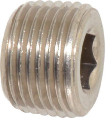 Value Collection - 3/8" Internal Pipe, Brass Countersunk Plug - MNPT - Apex Tool & Supply