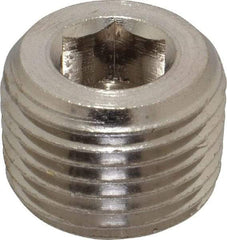 Value Collection - 1/2" Internal Pipe, Brass Countersunk Plug - MNPT - Apex Tool & Supply