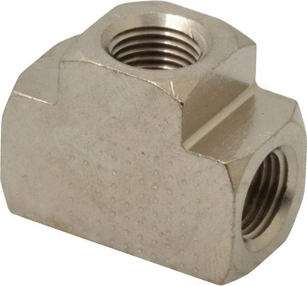Value Collection - 1/8" Internal Pipe, Brass Union Tee - FNPT - Apex Tool & Supply
