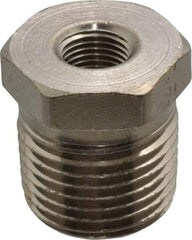 Value Collection - 1/2 x 1/8" Internal Pipe, Brass Hex Bushing - MNPT x FNPT - Apex Tool & Supply