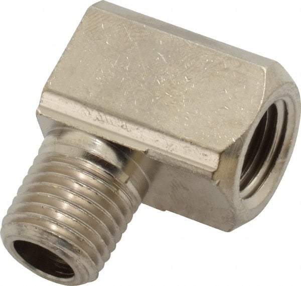 Value Collection - 1/4" Internal Pipe, Brass 90° Street Elbow - FNPT x MNPT - Apex Tool & Supply