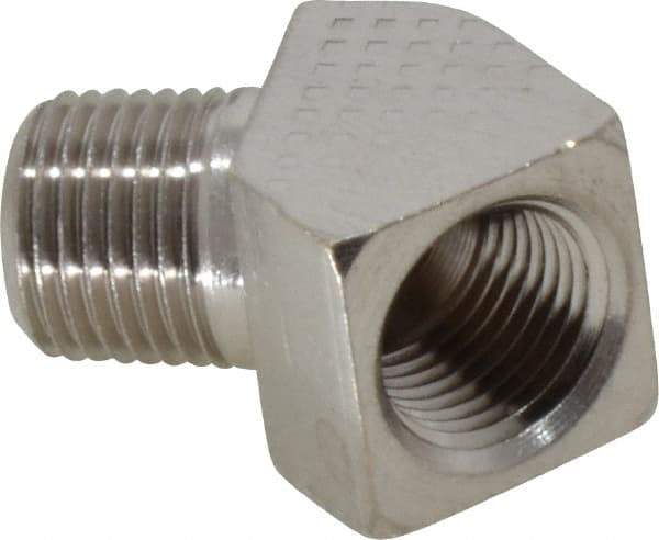 Value Collection - 1/8" Internal Pipe, Brass 45° Street Elbow - FNPT x MNPT - Apex Tool & Supply