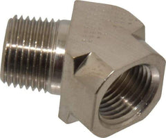 Value Collection - 3/8" Internal Pipe, Brass 45° Street Elbow - FNPT x MNPT - Apex Tool & Supply