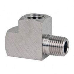 Value Collection - 1/4" Internal Pipe, Brass Street Tee - FNPT x MNPT - Apex Tool & Supply