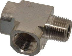 Value Collection - 3/8" Internal Pipe, Brass Street Tee - FNPT x MNPT - Apex Tool & Supply