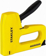 Stanley - Manual Staple Gun - 1/4, 5/16, 3/8, 1/2, 9/16" Staples, Yellow & Black, Aluminum - Apex Tool & Supply