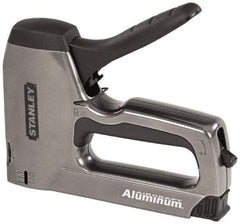 Stanley - Manual Brad Nailer/Staple Gun - 1/4, 5/16, 3/8, 1/2, 9/16, 1/2, 5/8, 9/16" Staples, Silver, Aluminum - Apex Tool & Supply