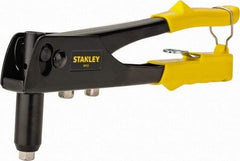 Stanley - Right Angle Head Hand Riveter - 1/8 to 3/16" Rivet Capacity, 10" OAL - Apex Tool & Supply