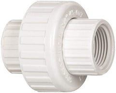 Value Collection - 3/4" PVC Plastic Pipe Union with EPDM O-Ring - Schedule 40, FIPT x FIPT End Connections - Apex Tool & Supply