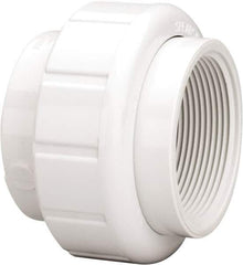 Value Collection - 2" PVC Plastic Pipe Union with EPDM O-Ring - Schedule 40, FIPT x FIPT End Connections - Apex Tool & Supply