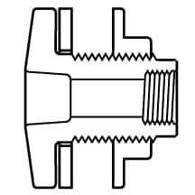 Value Collection - 1-1/4" CPVC Plastic Pipe Tank Adapter - Schedule 80, Soc x Fipt End Connections - Apex Tool & Supply