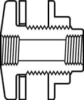 Value Collection - 2-1/2" PVC Plastic Pipe Tank Adapter - Schedule 80, FIPT x FIPT End Connections - Apex Tool & Supply