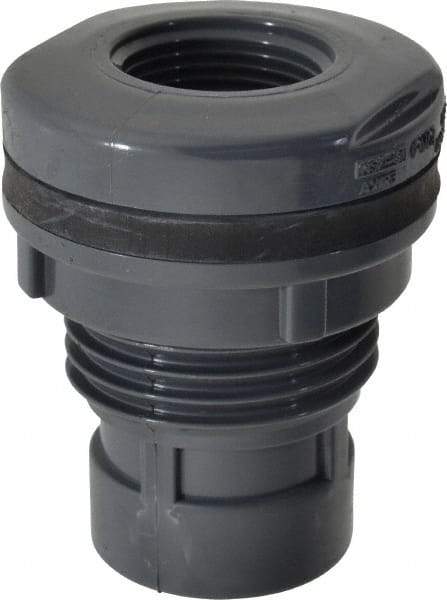 Value Collection - 1" PVC Plastic Pipe Tank Adapter - Schedule 80, FIPT x FIPT End Connections - Apex Tool & Supply
