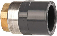 Value Collection - 3/4" PVC Plastic Pipe Female Adapter - Schedule 80, PVC Slip x Brass Fipt End Connections - Apex Tool & Supply