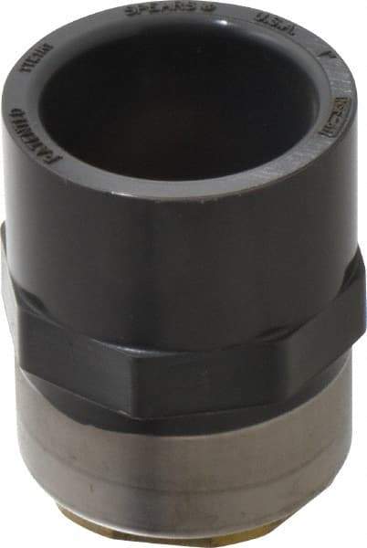 Value Collection - 1" PVC Plastic Pipe Female Adapter - Schedule 80, PVC Slip x Brass Fipt End Connections - Apex Tool & Supply