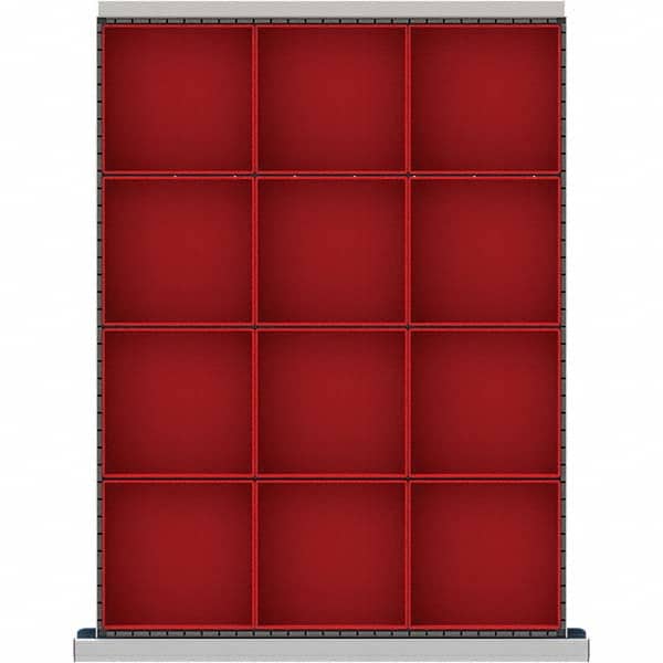 LISTA - 12-Compartment Drawer Divider Layout for 3.15" High Drawers - Apex Tool & Supply