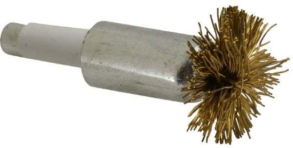 Value Collection - 1" Brush Diam, Flared End Brush - 1/4" Diam Shank, 15,000 Max RPM - Apex Tool & Supply