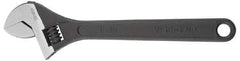 Irwin - 1-3/4" Jaw Capacity, 15" Standard Adjustable Wrench - Chrome Vanadium Steel, Chrome Finish - Apex Tool & Supply
