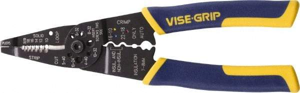 Irwin - Wire & Cable Strippers Type: Wire Stripper/Cutter/Crimper Maximum Capacity: 10 AWG - Apex Tool & Supply