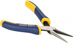 Irwin - 5-1/2" OAL, 1-19/32" Jaw Length x 9/16" Jaw Width, Long Nose Needle Nose Pliers - Smooth Jaw, Standard Head, ProTouch Handles, with Spring - Apex Tool & Supply
