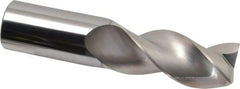 SGS - 1", 2" LOC, 1" Shank Diam, 4-1/2" OAL, 3 Flute, Solid Carbide Square End Mill - Single End, TiB2 Finish, Spiral Flute, 38° Helix, Right Hand Cut, Right Hand Flute, Series 43 - Apex Tool & Supply