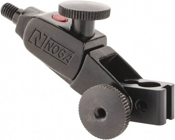 Noga - 3 Inch Long, Magnetic Indicator Base Fine Adjustment Clamp - Use With Dial and Test Indicators - Apex Tool & Supply