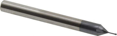 Carmex - #0-80 UNF, 0.045" Cutting Diam, 3 Flute, Solid Carbide Helical Flute Thread Mill - Internal Thread, 0.16" LOC, 2-1/2" OAL, 1/4" Shank Diam - Apex Tool & Supply