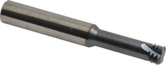 Carmex - M16x2.00 Thread, 1/2" Shank Diam, TiAlN Coating, Solid Carbide Straight Flute Thread Mill - 4 Flutes, 3-1/2" OAL - Apex Tool & Supply