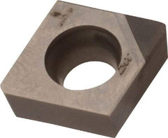 Iscar - CCMT3-2 T Grade IB55 CBN Turning Insert - Uncoated, 80° Diamond, 3/8" Inscr Circle, 5/32" Thick, 1/32" Corner Radius - Apex Tool & Supply