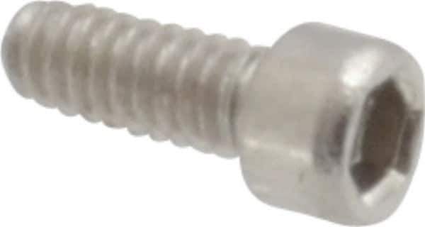 Value Collection - #0-80 UNF Hex Socket Drive, Socket Cap Screw - Grade 18-8 Stainless Steel, Uncoated, 5/32" Length Under Head - Apex Tool & Supply