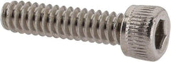 Value Collection - #6-32 UNC Hex Socket Drive, Socket Cap Screw - Grade 18-8 Stainless Steel, Uncoated, 9/16" Length Under Head - Apex Tool & Supply