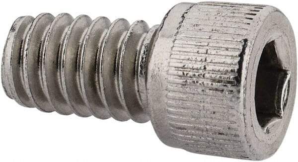 Value Collection - 1/4-20 UNC Hex Socket Drive, Socket Cap Screw - Grade 18-8 Stainless Steel, Uncoated, 7/16" Length Under Head - Apex Tool & Supply