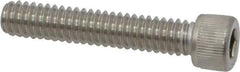 Value Collection - 1/4-20 UNC Hex Socket Drive, Socket Cap Screw - Grade 18-8 Stainless Steel, Uncoated, 1-3/8" Length Under Head - Apex Tool & Supply
