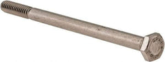 Value Collection - 1/4-20 UNC, 3-3/4" Length Under Head Hex Head Cap Screw - Partially Threaded, Grade 18-8 Stainless Steel, Uncoated, 7/16" Hex - Apex Tool & Supply