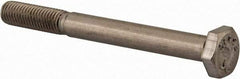 Value Collection - 1/4-28 UNF, 2-1/2" Length Under Head Hex Head Cap Screw - Partially Threaded, Grade 18-8 Stainless Steel, Uncoated, 7/16" Hex - Apex Tool & Supply