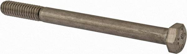 Value Collection - 5/16-18 UNC, 3-3/4" Length Under Head Hex Head Cap Screw - Fully Threaded, Grade 18-8 Stainless Steel, Uncoated, 1/2" Hex - Apex Tool & Supply
