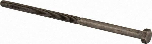 Value Collection - 5/16-18 UNC, 7" Length Under Head Hex Head Cap Screw - Partially Threaded, Grade 18-8 Stainless Steel, Uncoated, 1/2" Hex - Apex Tool & Supply