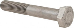 Value Collection - 5/16-24 UNF, 2" Length Under Head Hex Head Cap Screw - Partially Threaded, Grade 18-8 Stainless Steel, Uncoated, 1/2" Hex - Apex Tool & Supply