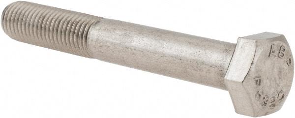 Value Collection - 5/16-24 UNF, 2-1/4" Length Under Head Hex Head Cap Screw - Partially Threaded, Grade 18-8 Stainless Steel, Uncoated, 1/2" Hex - Apex Tool & Supply