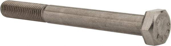 Value Collection - 5/16-24 UNF, 3" Length Under Head Hex Head Cap Screw - Partially Threaded, Grade 18-8 Stainless Steel, Uncoated, 1/2" Hex - Apex Tool & Supply