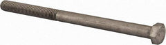 Value Collection - 1/2-13 UNC, 7-1/2" Length Under Head Hex Head Cap Screw - Partially Threaded, Grade 18-8 Stainless Steel, Uncoated, 3/4" Hex - Apex Tool & Supply