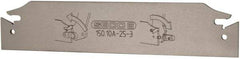 Seco - 0.984" Blade Height, 3/32" Blade Width, 5.91" OAL, Neutral Cut, Double End Indexable Cut-Off Blade - 2" Max Depth of Cut, 150.10A Blade, 150.10 Series - Apex Tool & Supply