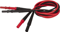 Fluke - Black/Red Electrical Test Equipment Leads Extension - Use with All Test Lead Models - Apex Tool & Supply