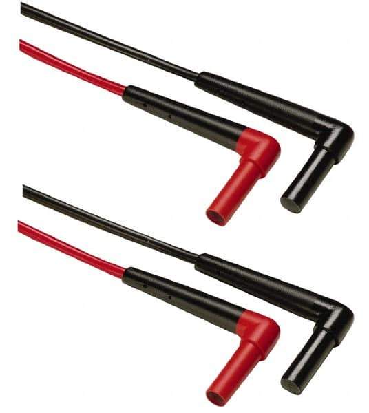 Fluke - Black/Red Electrical Test Equipment Leads Set - Use with All Models - Apex Tool & Supply
