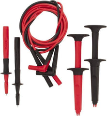 Fluke - Black/Red Electrical Test Equipment Leads - Use with Fluke 114, 115, 116 Digital Multimeters, Fluke 117 Electrician's Digital Multimeters with Noncontact Voltage & Fluke 123 Industrial Scopemeters Hand Held Oscilloscopes - Apex Tool & Supply